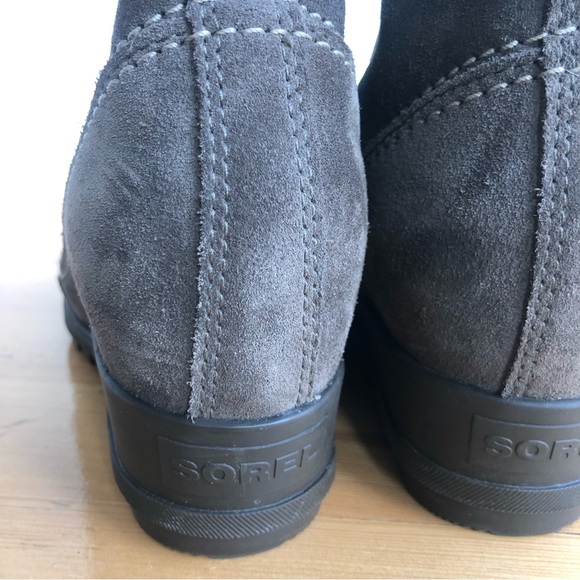 SOREL - Women's Evie Lace Waterproof Suede Ankle Bootie | 7 - Picture 3 of 15
